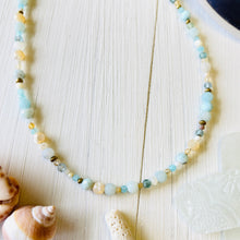 Load image into Gallery viewer, Sea Glass Gemstone Necklace