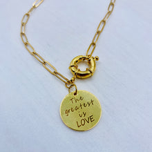 Load image into Gallery viewer, The Greatest is LOVE Charm Necklace