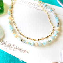 Load image into Gallery viewer, Sea Glass Gemstone Necklace