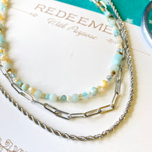 Load image into Gallery viewer, Sea Glass Gemstone Necklace