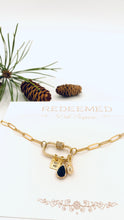 Load image into Gallery viewer, Black Carabiner Charm Necklace