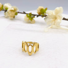 Load image into Gallery viewer, Gold Plated Wave Ring