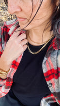 Load image into Gallery viewer, UNISEX 18K Stainless Steel Beveled Flat Necklace
