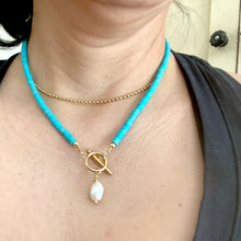 Load image into Gallery viewer, Turquoise Bead Necklace