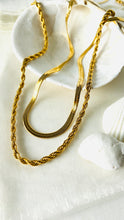 Load image into Gallery viewer, 18K Gold Plated Stainless Steel Rope Necklace 3 mm