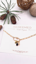 Load image into Gallery viewer, Black Carabiner Charm Necklace