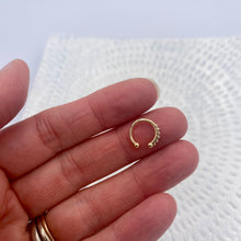 Load image into Gallery viewer, Zircon Gold Plated Ear Cuff