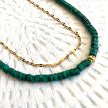Load image into Gallery viewer, Natural Stone Malachite Necklace