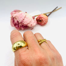 Load image into Gallery viewer, Gold Plated Dome Ring