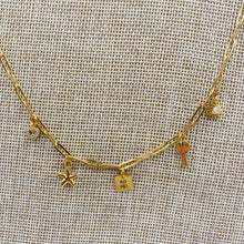 Load image into Gallery viewer, 18K Paperclip Charm Necklace