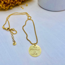 Load image into Gallery viewer, The Greatest is LOVE Charm Necklace