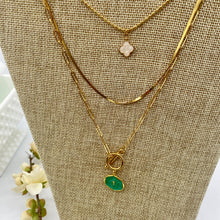 Load image into Gallery viewer, Waterproof Gold Plated Herringbone Necklace