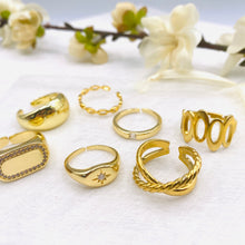 Load image into Gallery viewer, 16K Single Zirconia Ring