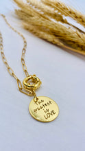 Load image into Gallery viewer, The Greatest is LOVE Charm Necklace