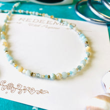 Load image into Gallery viewer, Sea Glass Gemstone Necklace