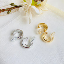 Load image into Gallery viewer, Gold Plated CLIP ON Hoops!