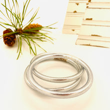 Load image into Gallery viewer, Silver Leaf Filled Thai Bangles - Redeemed With Purpose