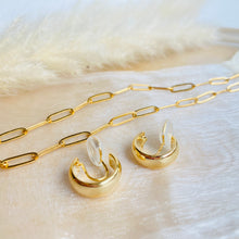 Load image into Gallery viewer, 18K Paperclip Stainless Steel Paperclip Necklace
