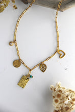 Load image into Gallery viewer, Meadow Charm Paperclip Necklace