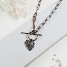 Load image into Gallery viewer, Kiungo Heart Necklace - Silver