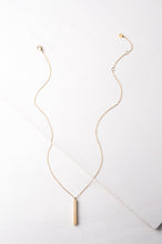 Load image into Gallery viewer, Justice Bar - Gold Necklace