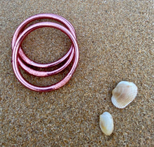 Load image into Gallery viewer, Rose Gold Leaf Filled Thai Bangles - Redeemed With Purpose