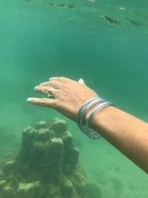 Load image into Gallery viewer, Silver Leaf Filled Thai Bangles - Redeemed With Purpose