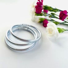 Load image into Gallery viewer, Kids Silver Braided Thai Bangles