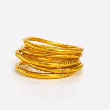Load image into Gallery viewer, Gold Leaf Filled Thai Bangles image 2