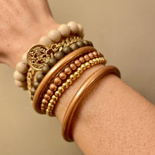 Load image into Gallery viewer, Matte Copper Dust Filled Thai Bangles image 5