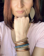 Load image into Gallery viewer, Matte Copper Dust Filled Thai Bangles image 9