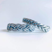 Load image into Gallery viewer, Kids Silver Braided Thai Bangles