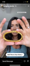 Load image into Gallery viewer, Gold Braided Thai Bangles (single)