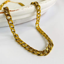 Load image into Gallery viewer, UNISEX 18K Stainless Steel Beveled Flat Necklace
