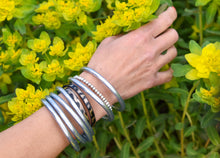 Load image into Gallery viewer, Silver Leaf Filled Thai Bangles - Redeemed With Purpose