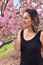 Load image into Gallery viewer, Silver Leaf Filled Thai Bangles - Redeemed With Purpose