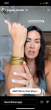 Load image into Gallery viewer, Matte Gold Dust Thai Bangles - Redeemed With Purpose