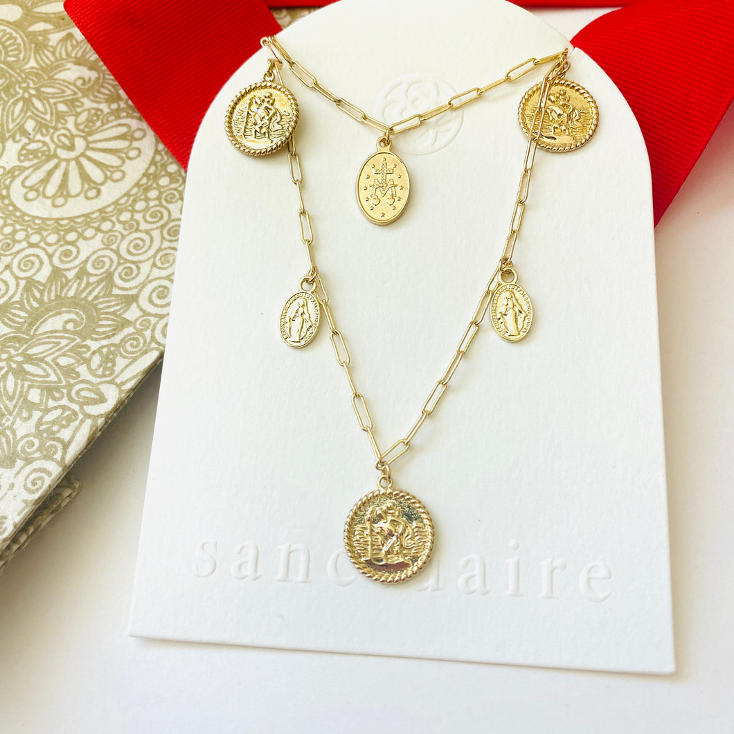 St. Christopher Medallion Necklace