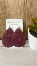 Load image into Gallery viewer, Speckled Wine Cork Earrings
