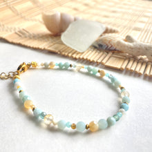 Load image into Gallery viewer, Seaglass Gemstone Bracelet
