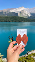 Load image into Gallery viewer, Speckled Burnt Orange Cork Earrings
