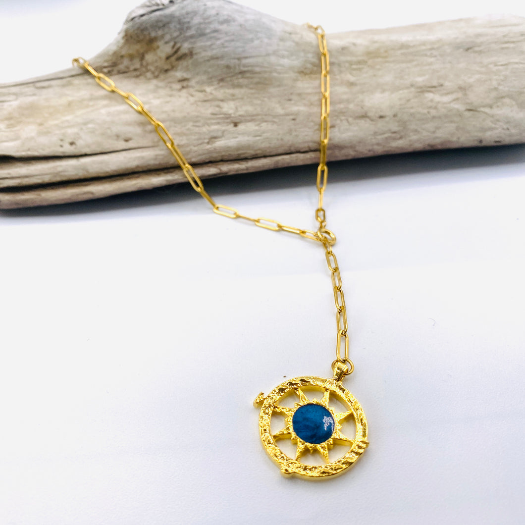 Lariat Compass Necklace