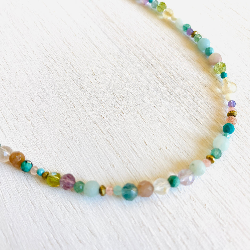 Pastel Gemstone Necklace