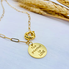 Load image into Gallery viewer, The Greatest is LOVE Charm Necklace
