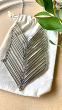 Load image into Gallery viewer, Chevron Necklace - Silver
