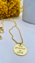 Load image into Gallery viewer, The Greatest is LOVE Charm Necklace
