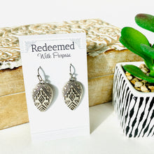 Load image into Gallery viewer, Mayan Electroplated Earrings Silver
