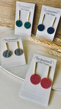 Load image into Gallery viewer, Leather Drop Earrings
