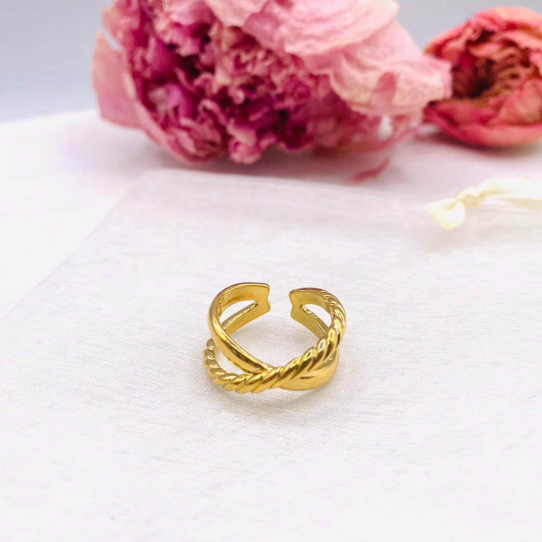 Gold Plated X Ring