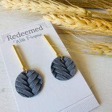 Load image into Gallery viewer, Leather Drop Earrings
